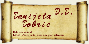 Danijela Dobrić vizit kartica